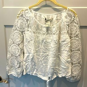 White Lace Blouse